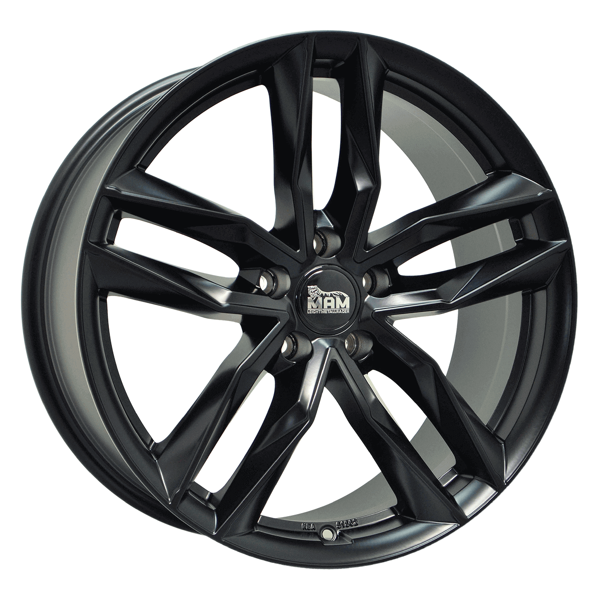 MAM RS3 Matt Black Painted Alufelge 7x16 ET38 5x112/66.6