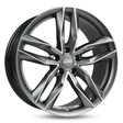 MAM RS3 Matt Palladium Front Polish Alufelge 8.5x20 ET45 5x112/66.6