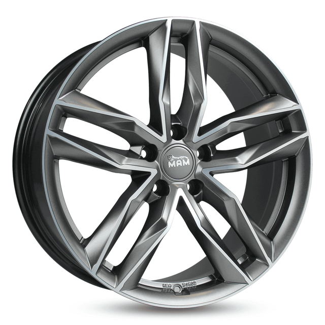MAM RS3 Matt Palladium Front Polish Alufelge 8.5x20 ET45 5x112/66.6
