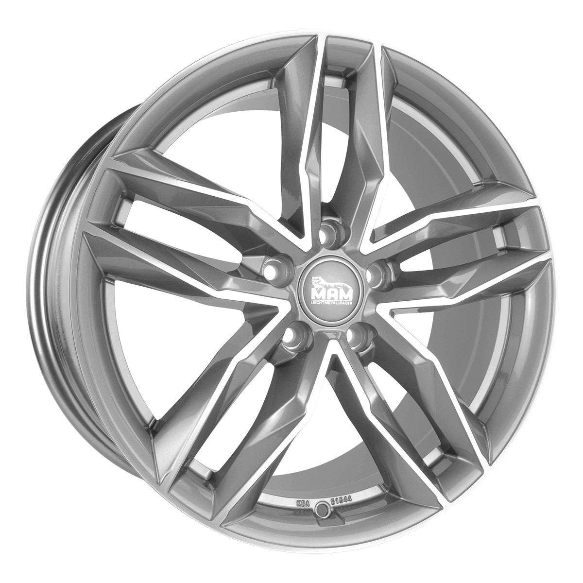 MAM RS3 Palladium Front Polish Alufelge 8.5x19 ET45 5x112/66.6