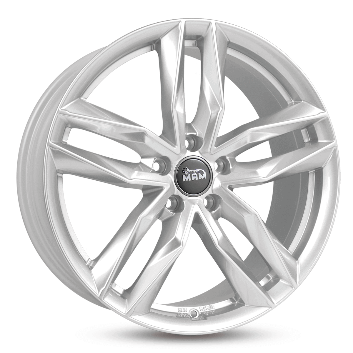 MAM RS3 Silver Painted Alufelge 8.5x20 ET45 5x112/66.6
