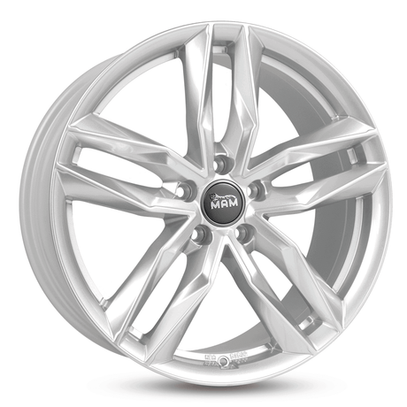 MAM RS3 Silver Painted Alufelge 8.5x20 ET45 5x112/66.6