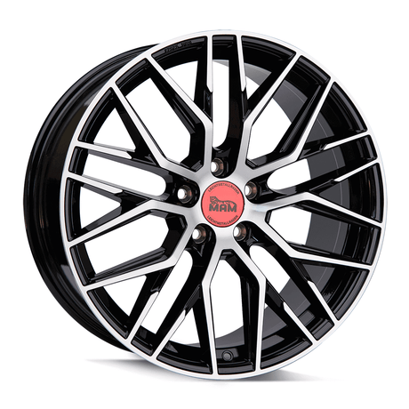 MAM RS4 Black Front Polish Alufelge 6x15 ET38 5x100/57.1