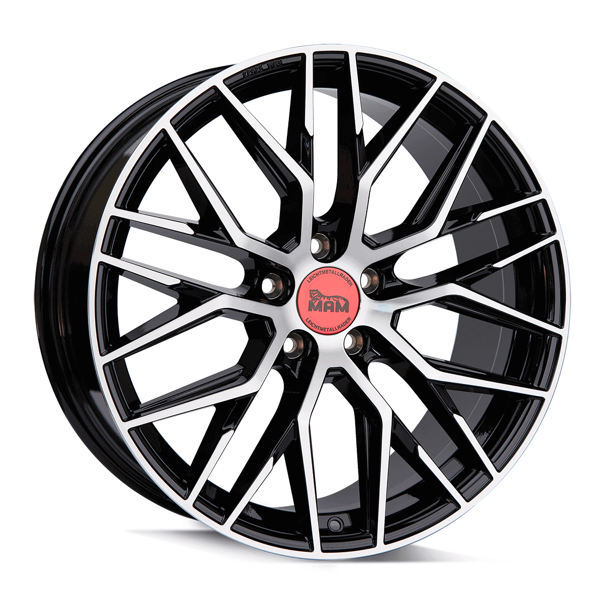 MAM RS4 Black Front Polish Alufelge 7x16 ET40 5x108/72.6