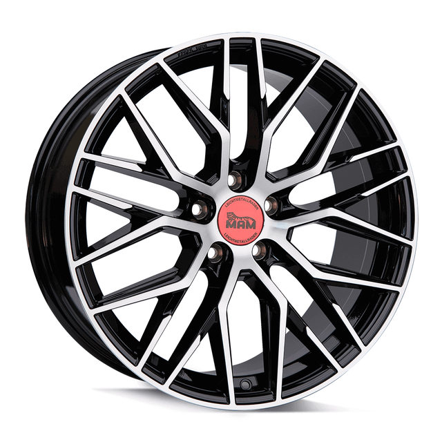 MAM RS4 Black Front Polish Alufelge 8x18 ET45 5x108/72.6