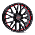 MAM RS4 Black Painted Red Inside Alufelge 8.5x19 ET40 5x114.3/72.6