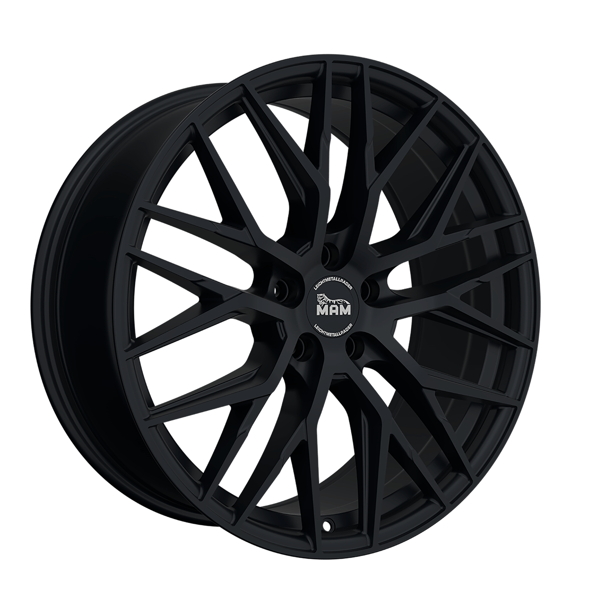 MAM RS4 Matt Black Painted Alufelge 8.5x19 ET45 5x108/72.6