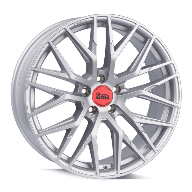 MAM RS4 Matt Silver Painted Alufelge 8.5x19 ET35 5x120/72.6