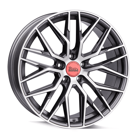 MAM RS4 Palladium Front Polish Alufelge 7.5x17 ET45 5x114.3/72.6