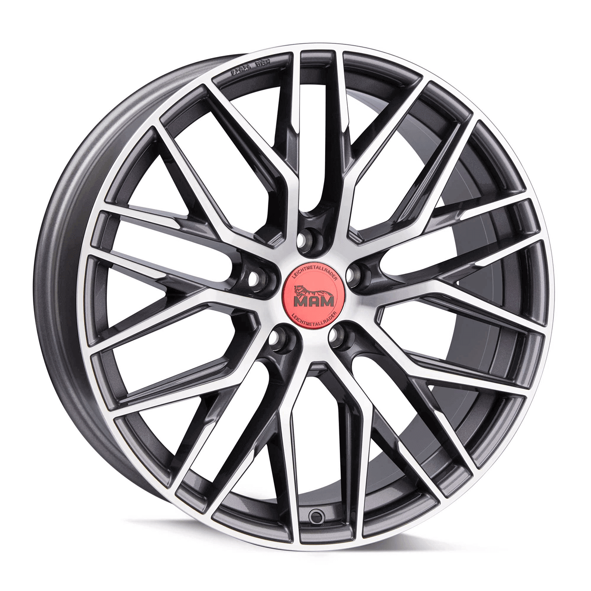 MAM RS4 Palladium Front Polish Alufelge 8.5x20 ET45 5x112/72.6
