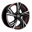MAM RS5 Black Front Polish Red Inside Alufelge 7x16 ET38 5x114.3/72.6