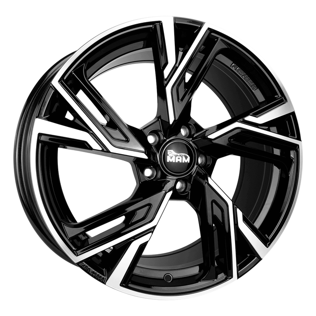 MAM RS5 Black Front Polish Alufelge 7x16 ET38 5x114.3/72.6
