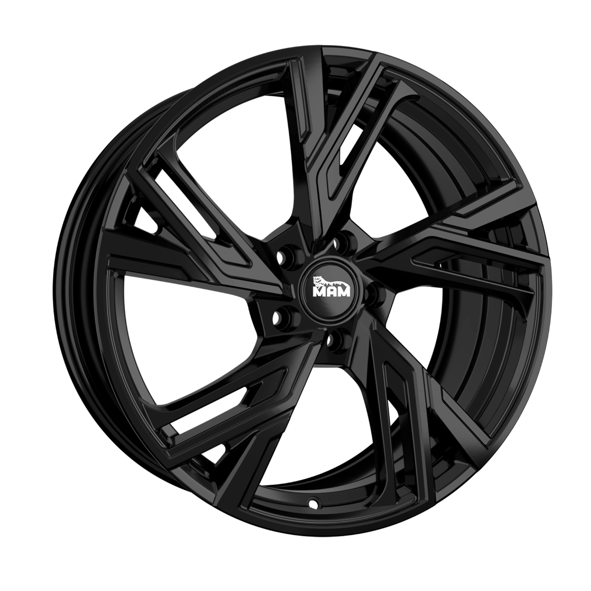 MAM RS5 Black Painted Alufelge 7.5x17 ET45 5x108/72.6