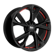 MAM RS6 Black Painted Red Inside Alufelge 7.5x17 ET45 5x108/72.6