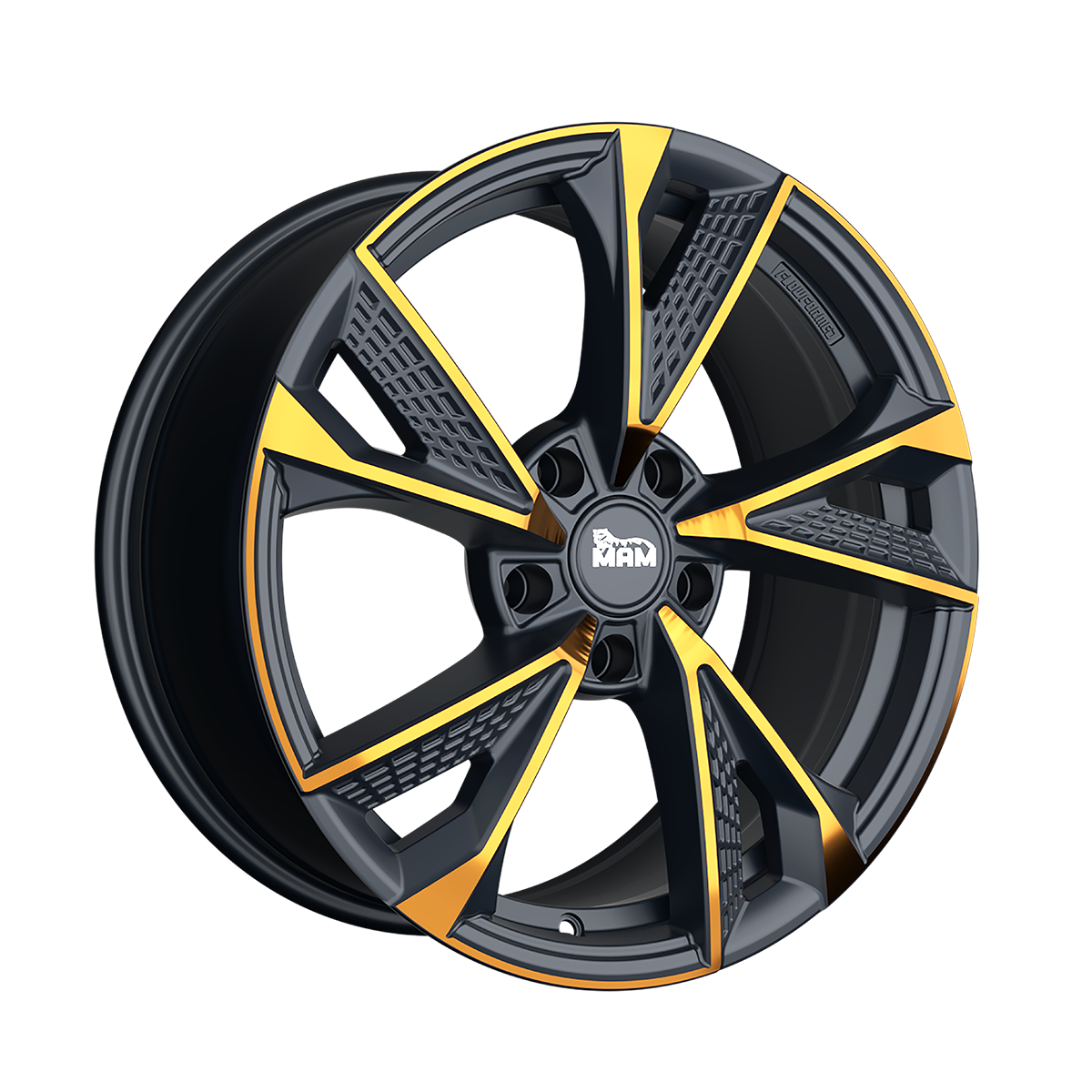 MAM RS6 Matt Black Front Copper Alufelge 8x18 ET30 5x114.3/72.6