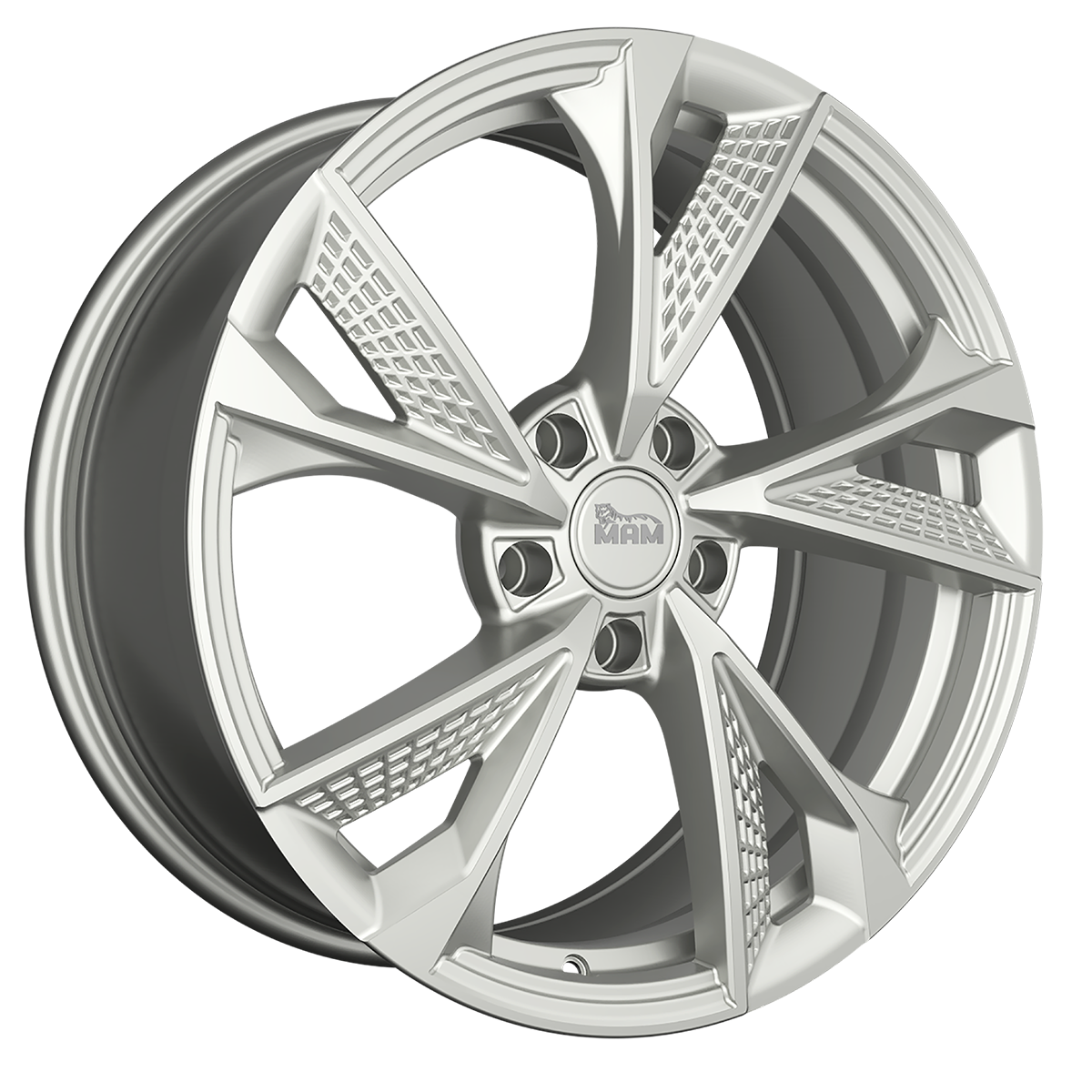 MAM RS6 Silver Painted Alufelge 7x16 ET38 5x100/63.4