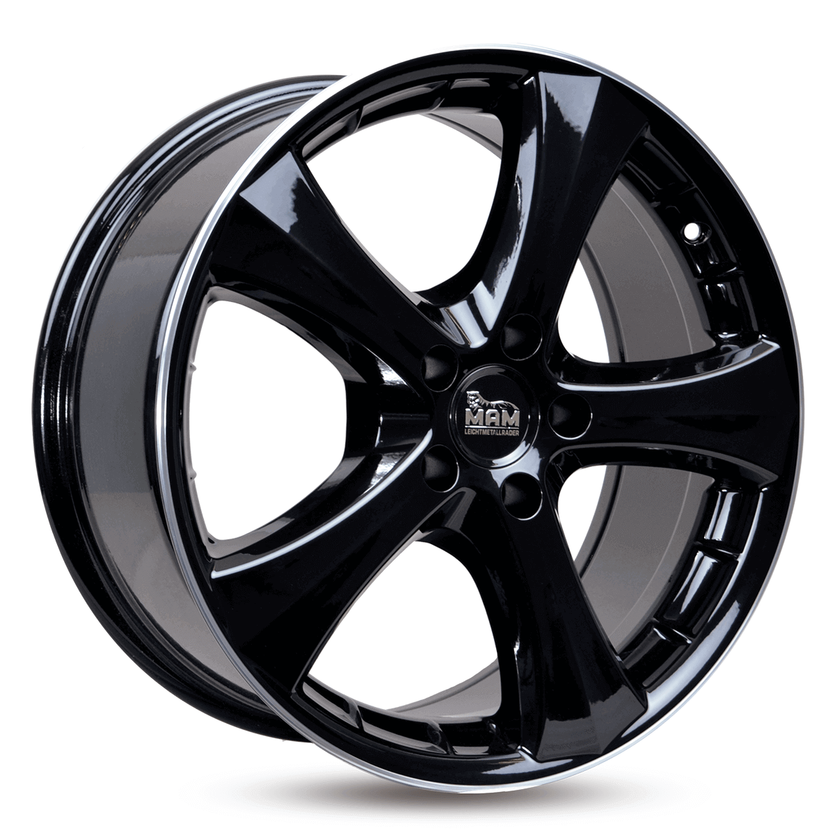 MAM W1N Black Lip Polish Alufelge 7.5x17 ET37 4x108/63.4