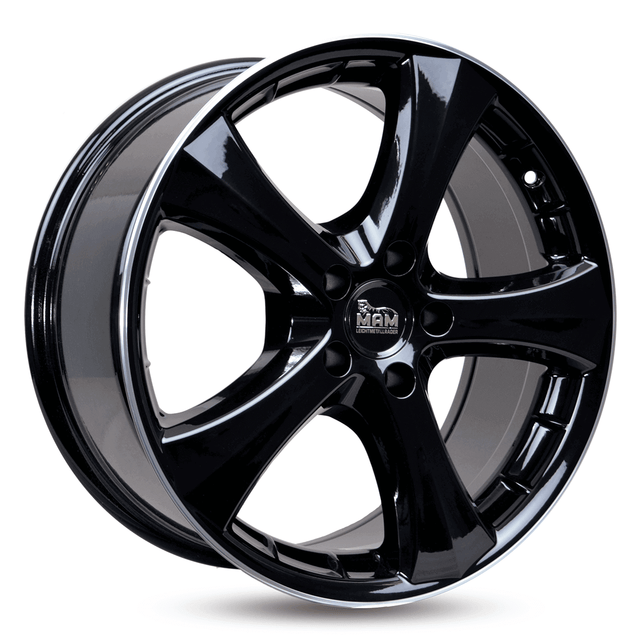 MAM W1N Black Lip Polish Alufelge 7.5x17 ET37 4x108/63.4