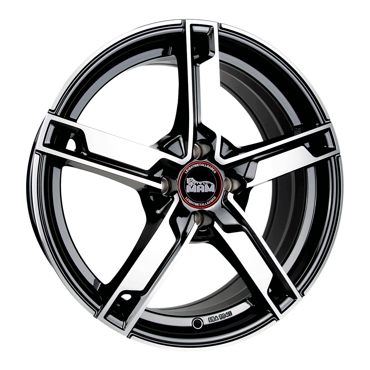 MAM W4 Black Front Polish Alufelge 7.5x18 ET35 5x120/72.6