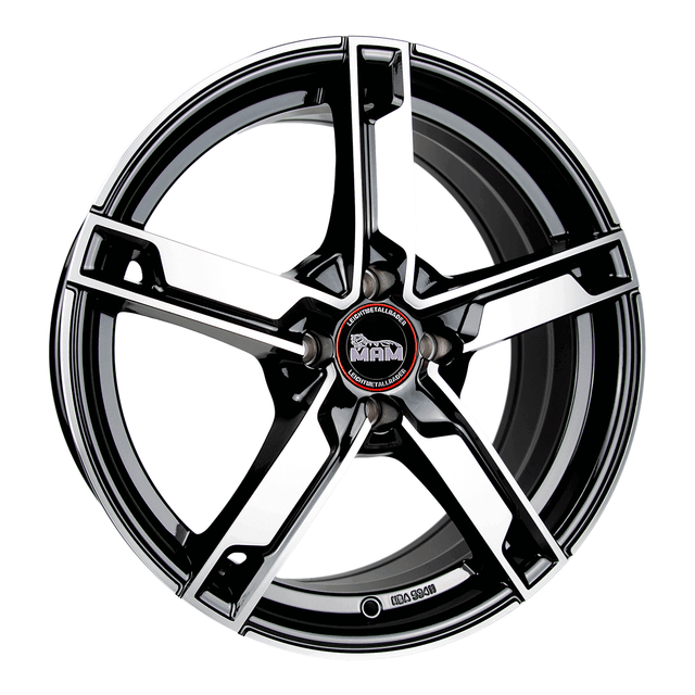 MAM W4 Black Front Polish Alufelge 7.5x18 ET35 5x120/72.6