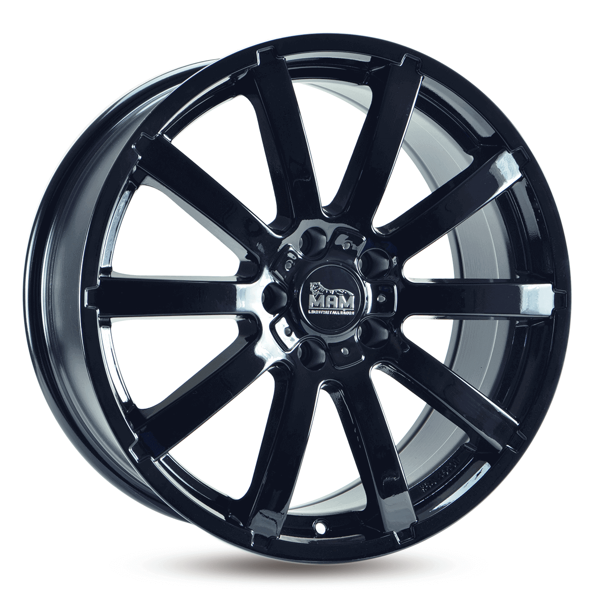 MAM W3 Black Painted Alufelge 7x17 ET40 5x114.3/72.6