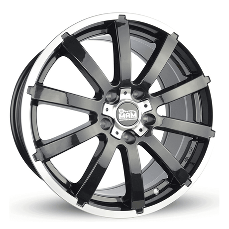 MAM W3 Black Front Polish Alufelge 7x16 ET38 5x108/72.6