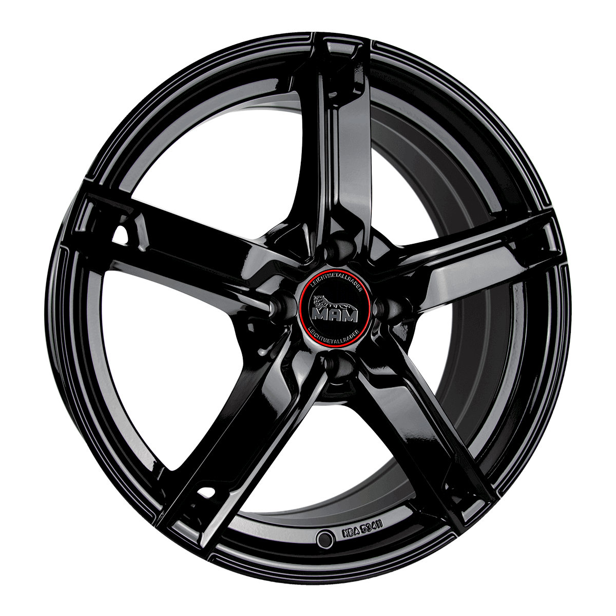 MAM W4 Black Painted Alufelge 6x15 ET38 4x108/63.4