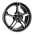 MAM W4 Black Front Polish Alufelge 7x17 ET35 4x100/63.4