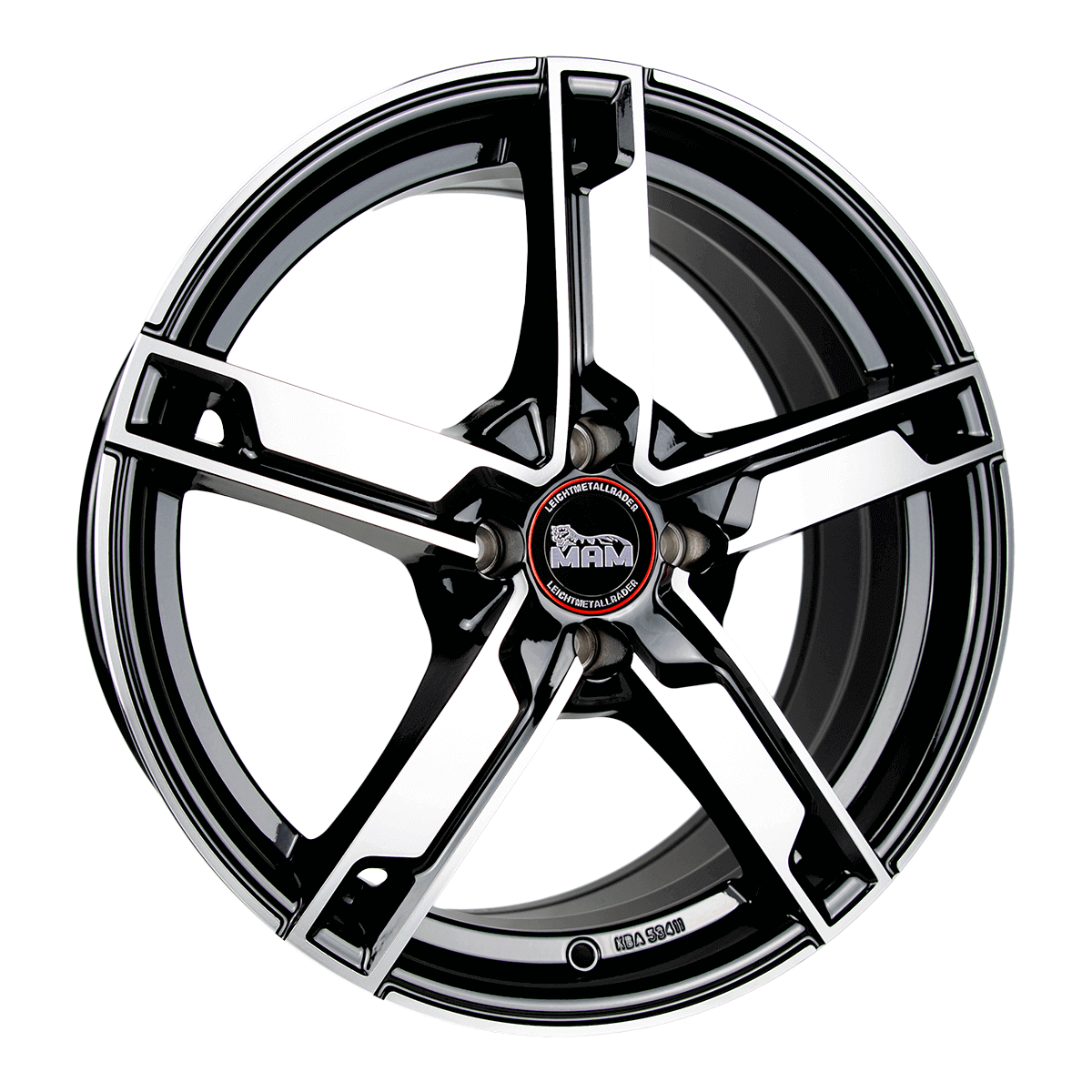 MAM W4 Black Front Polish Alufelge 7x17 ET35 4x100/63.4