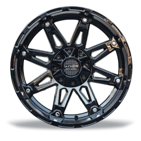 La Chanti LC-OF1 9J x 20 Zoll 6x135/139,7 ET0 Glossy Black Milled