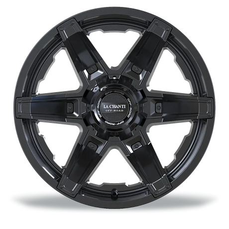 La Chanti LC-OF16 12J x 22 Zoll 6x139,7 ET-44 Matt Black / Inserts