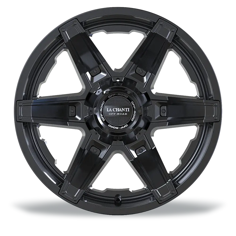 La Chanti LC-OF16 12J x 20 Zoll 5x127 ET-44 Glossy Black / Inserts