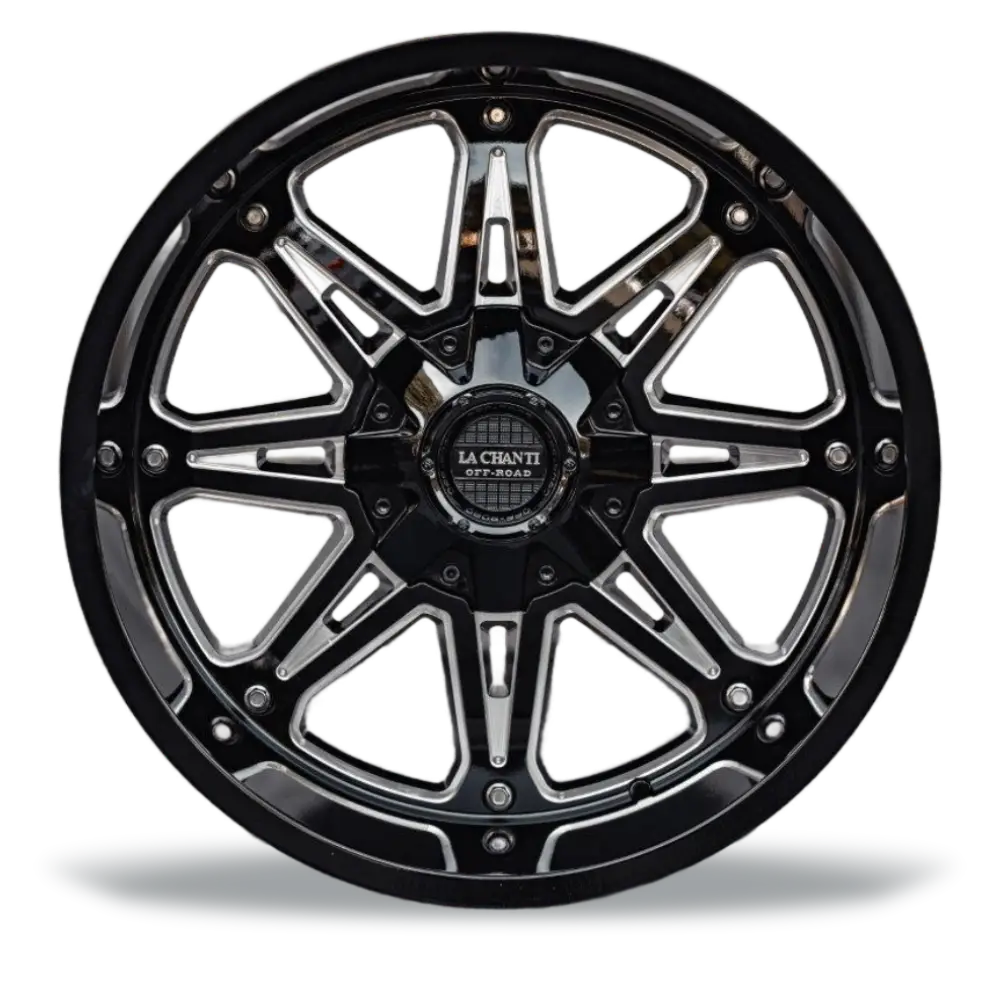 La Chanti LC-OF9 12J x 22 Zoll 6x135 ET-24 Glossy Black Milled