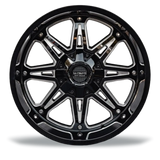 La Chanti LC-OF9 12J x 22 Zoll 6x135 ET-24 Glossy Black Milled