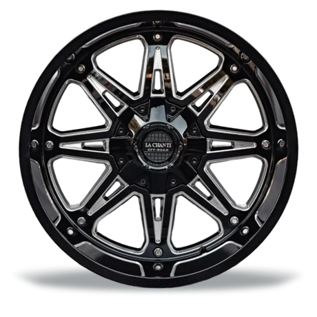 La Chanti LC-OF9 12J x 22 Zoll 6x135 ET-24 Glossy Black Milled
