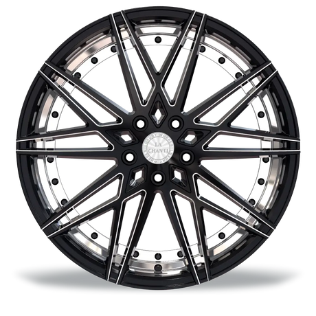 La Chanti LC-P1 8,5J x 20 Zoll 5x112 ET40 Glossy Black / RED Spockes