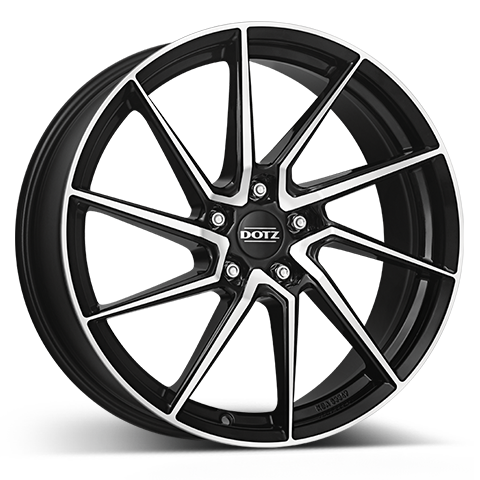 4x DOTZ SPA DARK 7.5 x 17 ET38 LK 5/114.3 Leichtmetallfelge