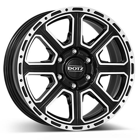 DOTZ 4x4 Kalahari dark Alufelge 8x18 ET30 6x139.7/93.1