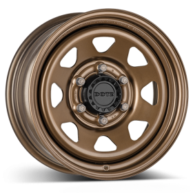 4x DOTZ 4x4 Dakar Bronze Matt 7x16 ET8 5x165.1 | Steel rim with hub cap