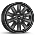 ALCAR HYBRIDRAD 01 grey Stahlfelge 6.5x16 ET47 5x108/65