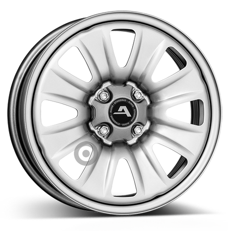 ALCAR HYBRIDRAD 02 silver Stahlfelge 6x15 ET40 4x100/60