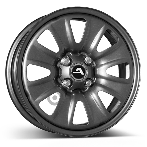 ALCAR HYBRIDRAD 02 grey Stahlfelge 6x15 ET40 4x100/60