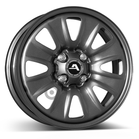 ALCAR HYBRIDRAD 02 grey Stahlfelge 6x15 ET40 4x100/60