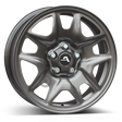 ALCAR HYBRIDRAD 05 grey Stahlfelge 5.5x15 ET40 5x100/57.1