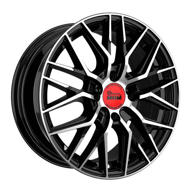 MAM RS4 Black Front Polish Alufelge 6x15 ET35 4x100/63.4