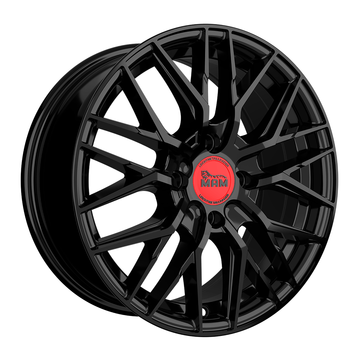 MAM RS4 Black Painted Alufelge 7x16 ET20 4x108/65.1