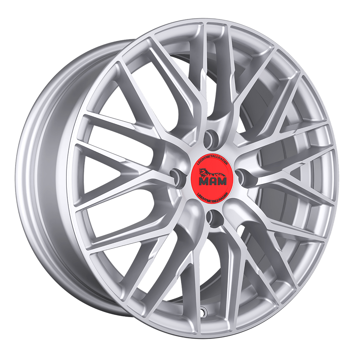 MAM RS4 Matt Silver Painted Alufelge 7x16 ET35 4x100/63.4