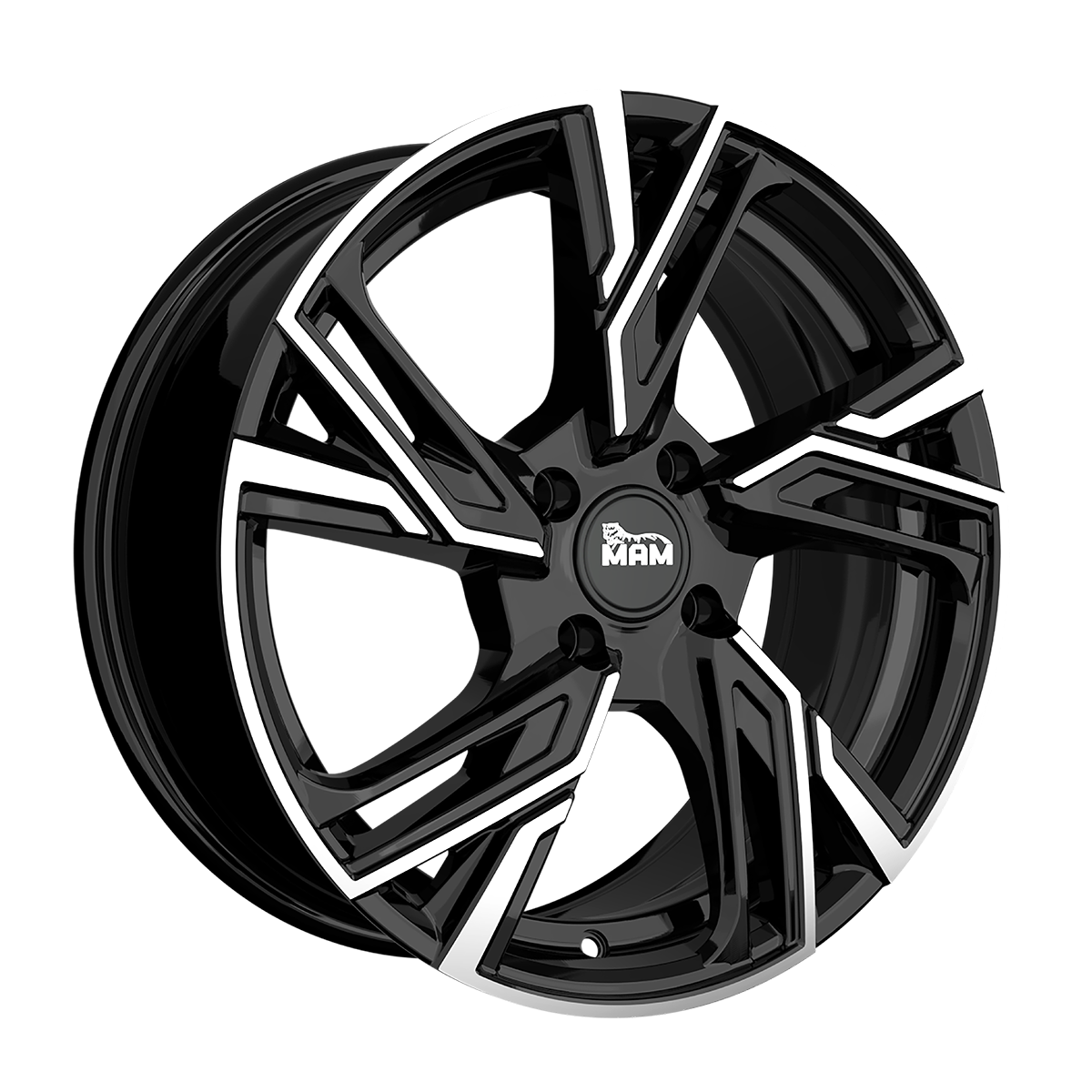 MAM RS5 Black Front Polish Alufelge 6x15 ET35 4x100/63.4