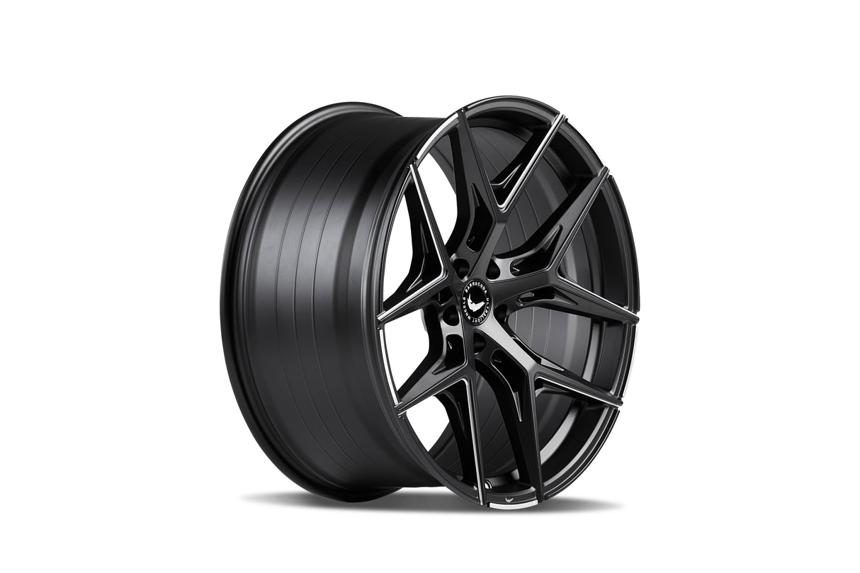 Barracuda Razzer Alufelge 10,5x21 ET15 5x112 Mattblack Puresports gefräst