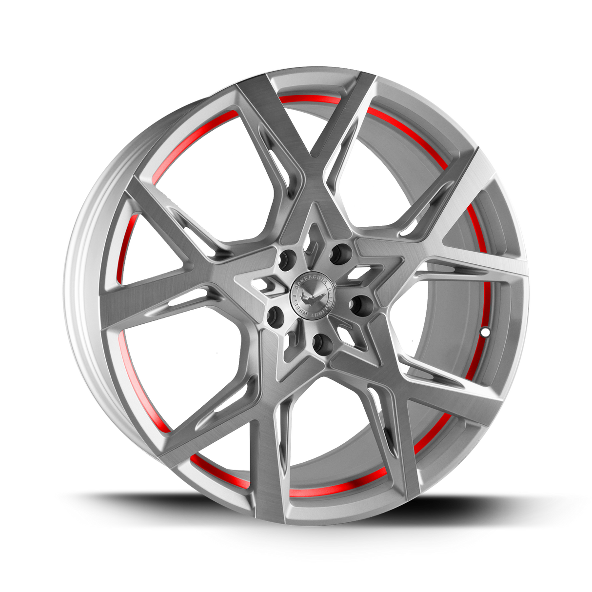 Barracuda Project X Alufelge 10x22 ET40 5x108 Silver-brushed-Surface